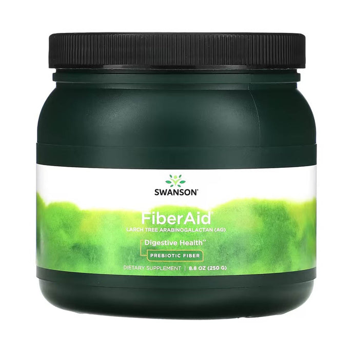 FiberAid (Fibre Prebiotice) Arabinogalactan, Swanson, 250g SWU508