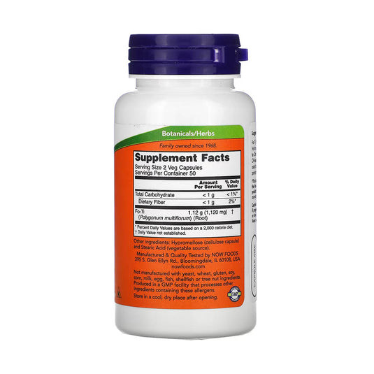 Fo-Ti, He Shou Wu, 560 mg, Now Foods, 100 capsule