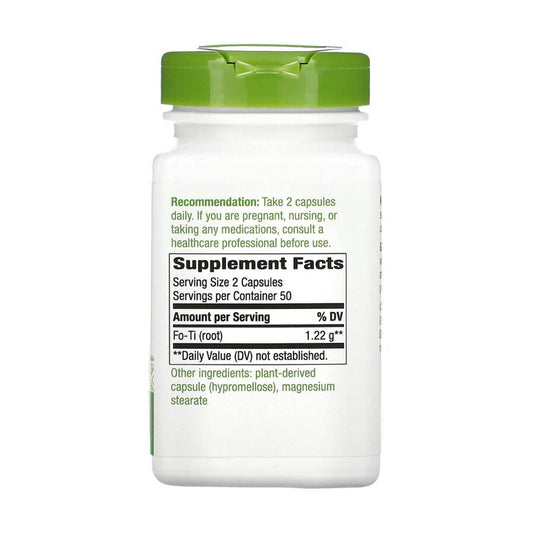 Fo-Ti Root, He Shou Wu, 610 mg, Nature's Way, 100 Capsule