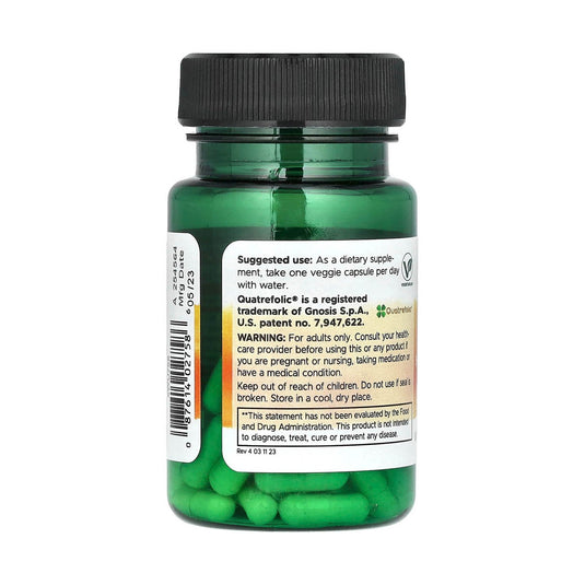 Folate (5-Methyltetrahydrofolic Acid), 680 mcg, Swanson, 30 capsule SWU758
