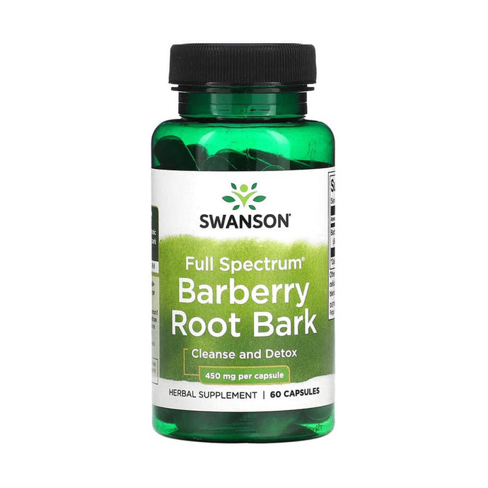 Full Spectrum Barberry Root Bark (Dracilă), 450 mg, Swanson, 60 capsule SW1814