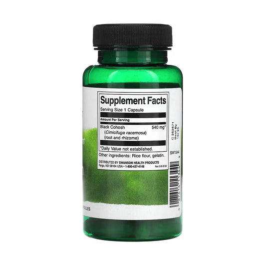 Black Cohosh (Echilibrul Hormonal Feminin), 540 mg, Swanson, 60 capsule SW1344