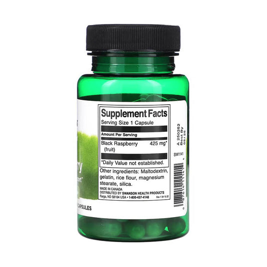 Full Spectrum Black Raspberry (Zmeura Neagra), 425 mg, Swanson, 60 capsule SW1141