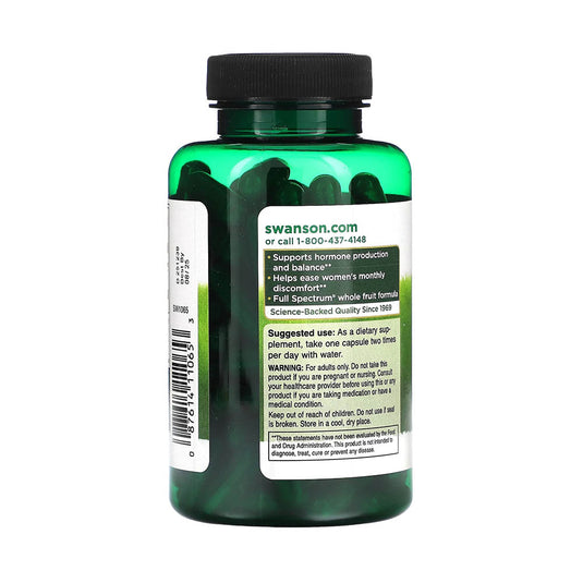 Chasteberry Fruit (Vitex), 400 mg, Swanson, 120 capsule SW1065