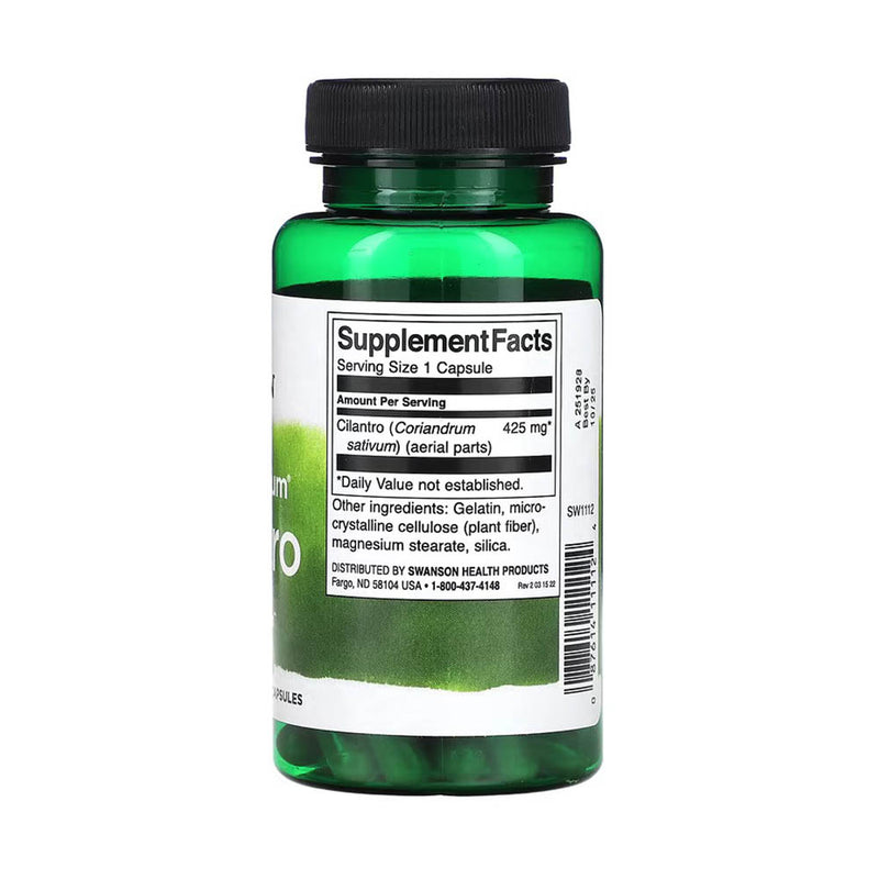 Încărcați imaginea în vizualizatorul Galerie, Full Spectrum Cilantro (Coriandru), 425 mg, Swanson, 60 capsule SW1112
