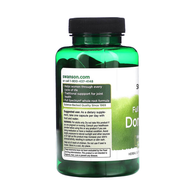 Încărcați imaginea în vizualizatorul Galerie, Dong Quai (Ginsengul Feminin) 530 mg, Swanson, 100 capsule SW533
