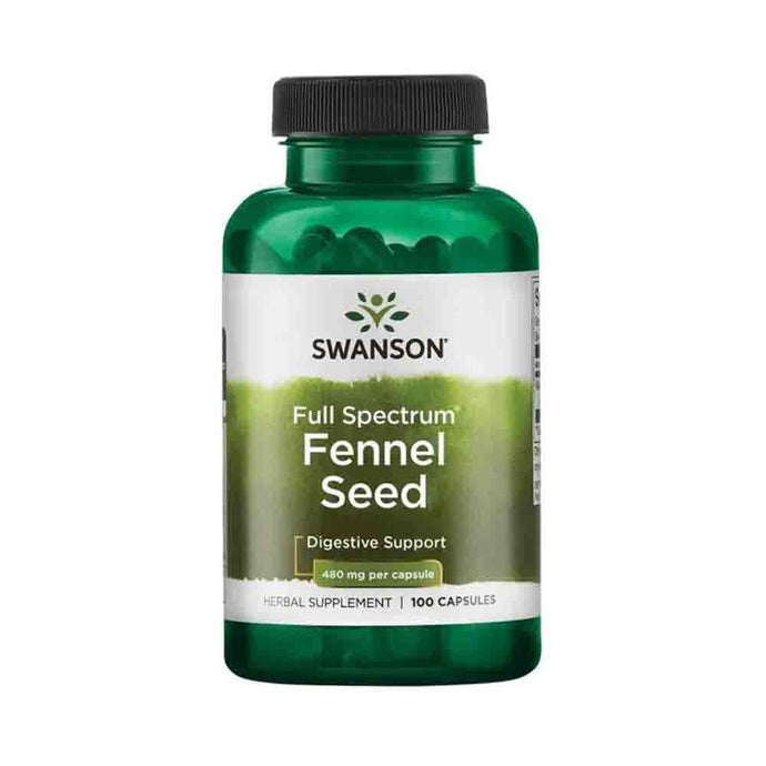 Full Spectrum Fennel Seed (Semințe de Fenicul) 480mg, Swanson, 100 capsule SW976