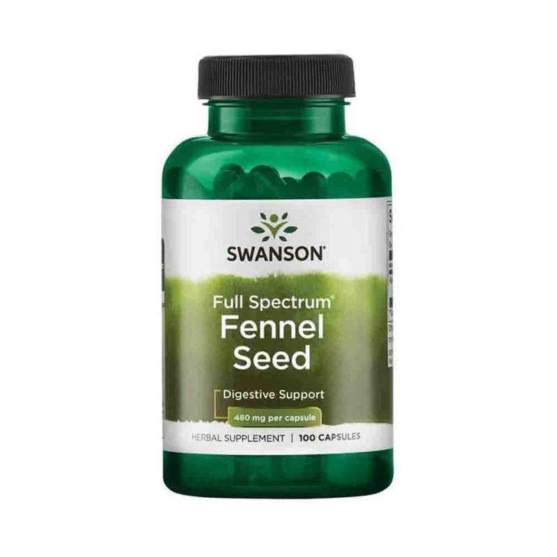 Încărcați imaginea în vizualizatorul Galerie, Full Spectrum Fennel Seed (Semințe de Fenicul) 480mg, Swanson, 100 capsule SW976
