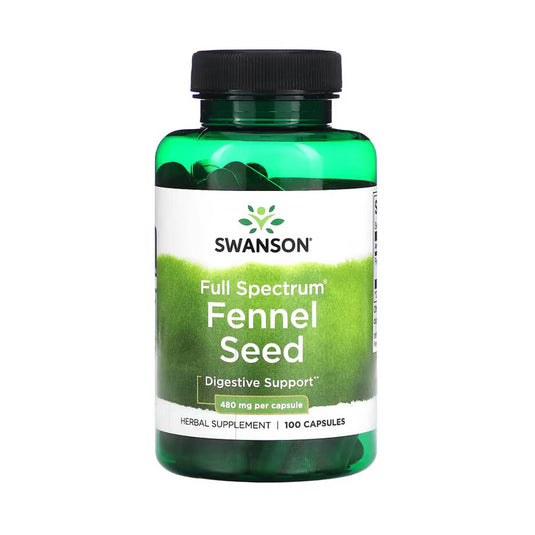 Full Spectrum Fennel Seed (Semințe de Fenicul) 480mg, Swanson, 100 capsule SW976