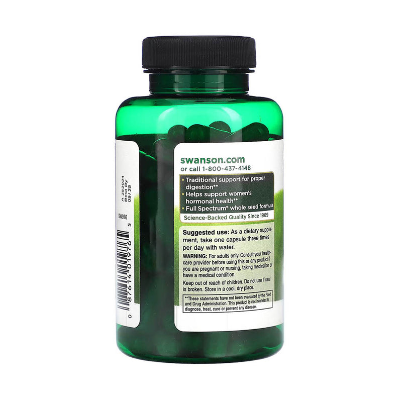 Încărcați imaginea în vizualizatorul Galerie, Full Spectrum Fennel Seed (Semințe de Fenicul) 480mg, Swanson, 100 capsule SW976

