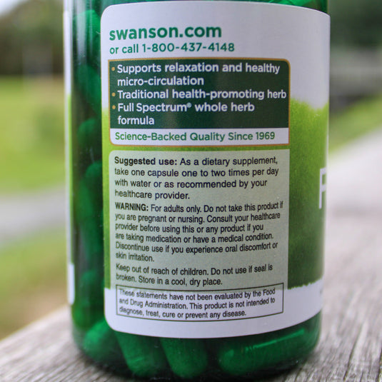 Full Spectrum Feverfew (Spilcuță), 380mg, Swanson, 100 capsule SW1700