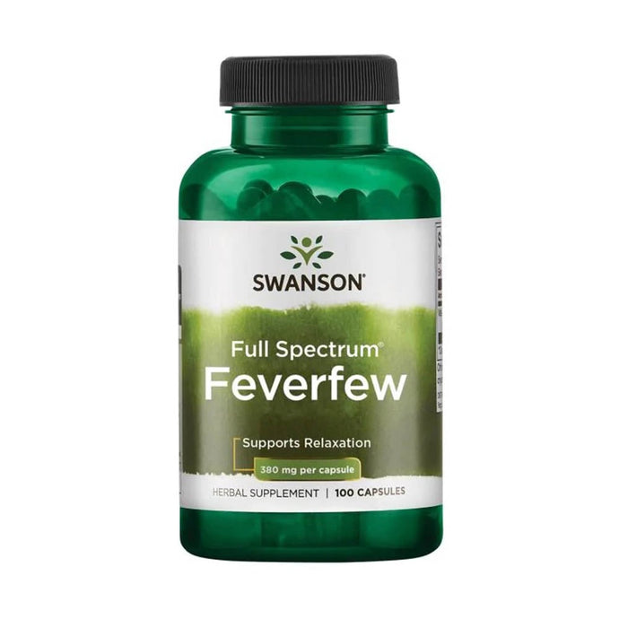 Full Spectrum Feverfew (Spilcuță), 380mg, Swanson, 100 capsule SW1700