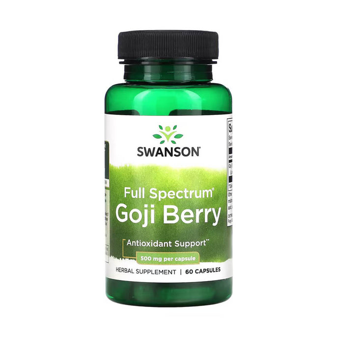 Goji Berry (Fructe de Goji) 500 mg, Swanson, 60 capsule SW1115