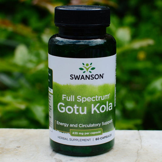 Full Spectrum Gotu Kola, 435mg, Swanson, 60 capsule SW1332