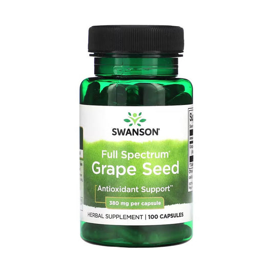 Full Spectrum Grape Seed, 380 mg, Swanson, 100 capsule SW1007