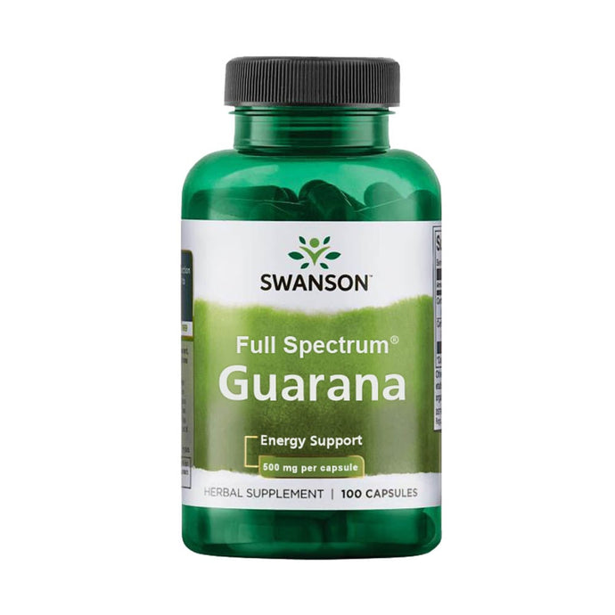 Full Spectrum Guarana, 500mg, Swanson, 100 capsule SW978