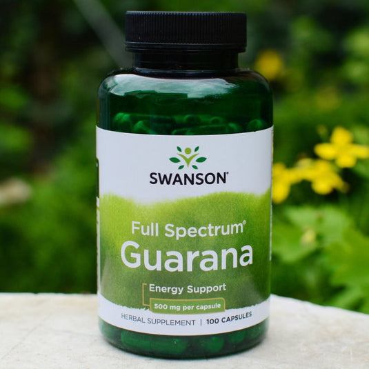 Full Spectrum Guarana, 500mg, Swanson, 100 capsule SW978