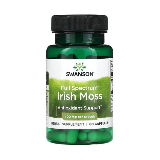 Irish Moss (Licheni Irlandezi), 400 mg, Swanson, 60 capsule SW1291