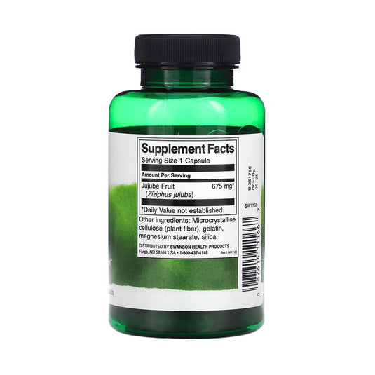 Full Spectrum Jujube Fruit, 675 mg, Swanson, 60 capsule SW1166