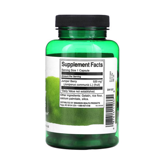 Full Spectrum Juniper Berries (Ienupăr), 520 mg, Swanson, 100 capsule SW1037