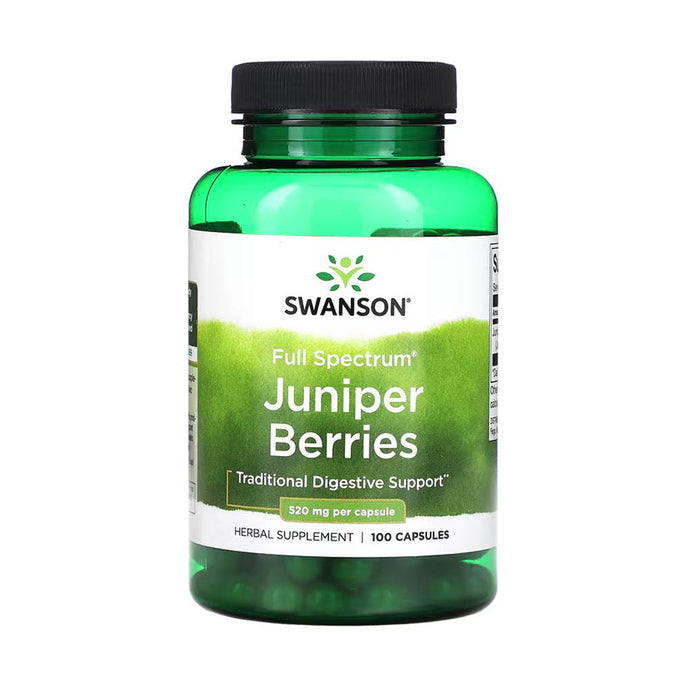 Full Spectrum Juniper Berries (Ienupăr), 520 mg, Swanson, 100 capsule SW1037