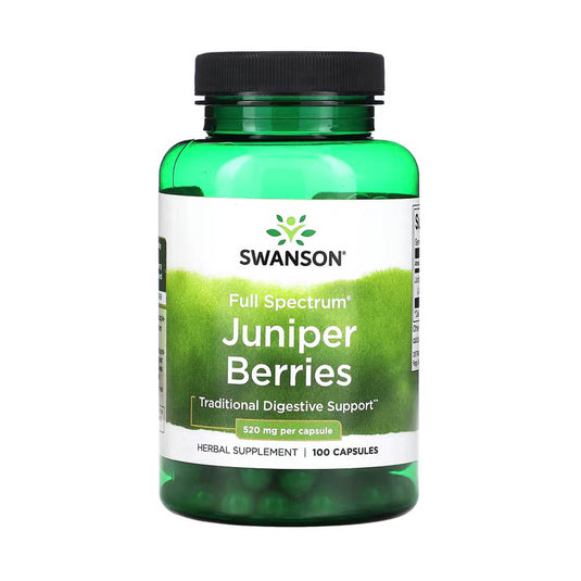 Full Spectrum Juniper Berries (Ienupăr), 520 mg, Swanson, 100 capsule SW1037