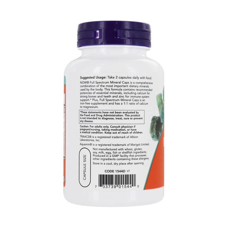 Încărcați imaginea în vizualizatorul Galerie, Full Spectrum Minerals (Complex Minerale), Now Foods, 120 capsule
