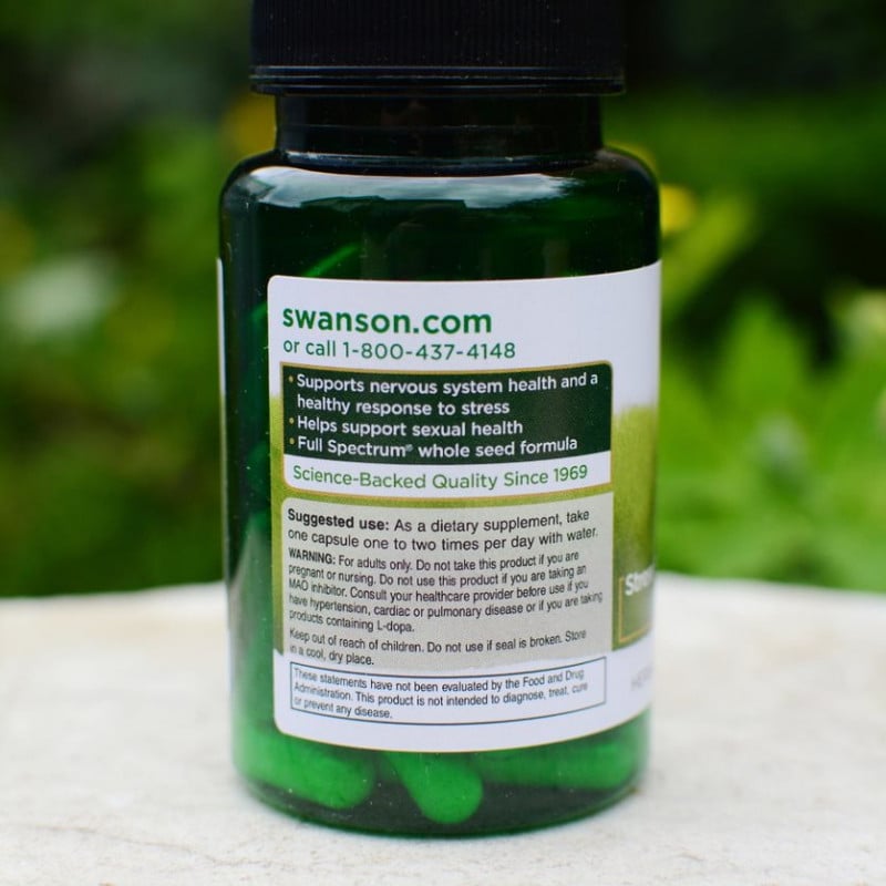 Încărcați imaginea în vizualizatorul Galerie, Full Spectrum Mucuna Pruriens, Velvet Bean 400mg, Swanson, 60 caps SW1581
