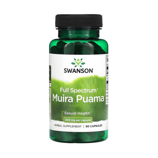 Full Spectrum Muira Puama Root, 400mg, Swanson, 90 capsule SW1133
