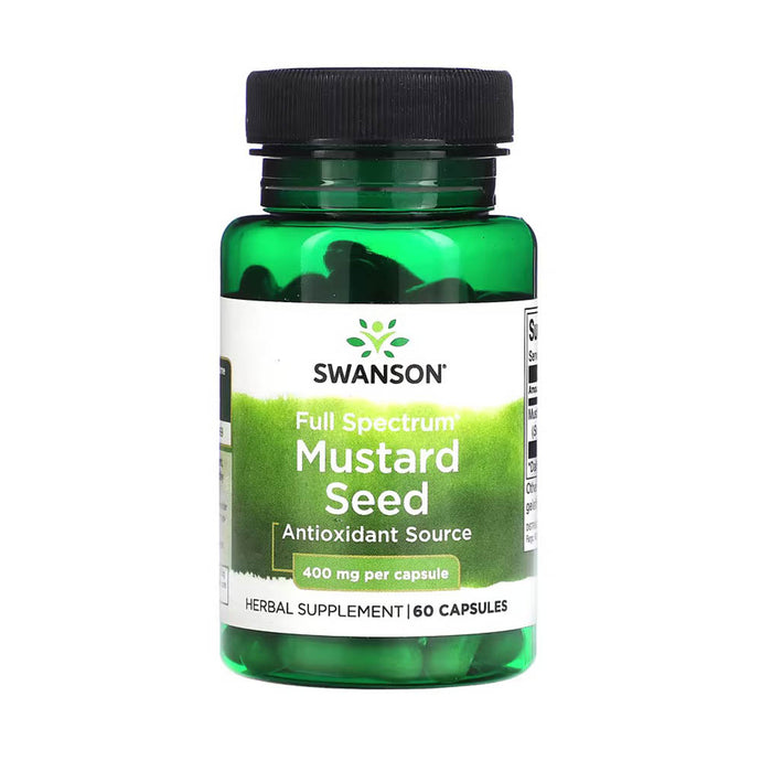 Mustard Seed (Semințele de Muștar Alb), 400 mg, Swanson, 60 capsule SW1262