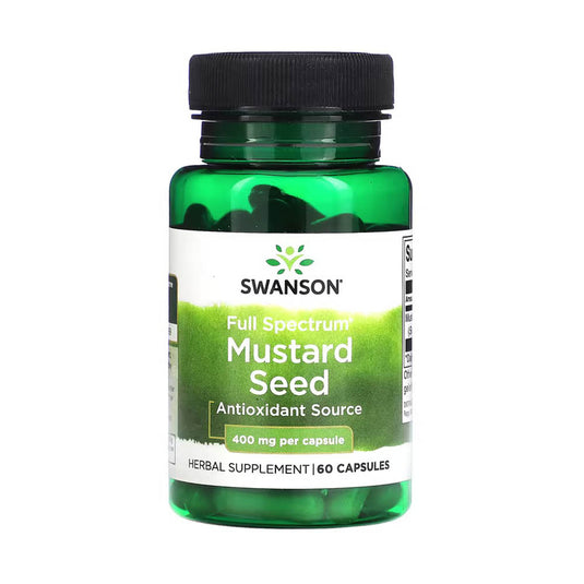 Mustard Seed (Semințele de Muștar Alb), 400 mg, Swanson, 60 capsule SW1262