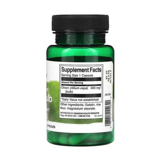 Onion Bulb (Ceapa Rosie), 400 mg, Swanson, 60 capsule SW1264