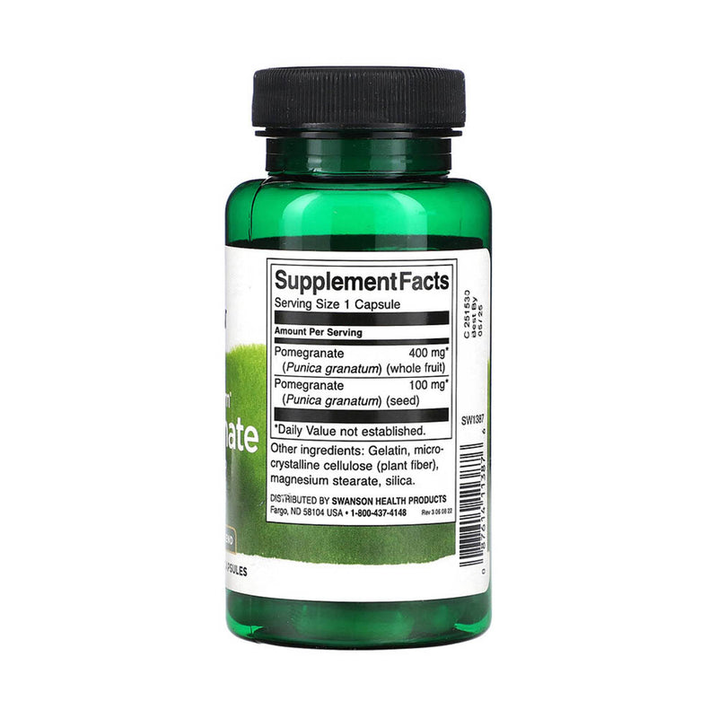Încărcați imaginea în vizualizatorul Galerie, Full Spectrum Pomegranate (Rodie), 500 mg, Swanson, 60 capsule SW1387
