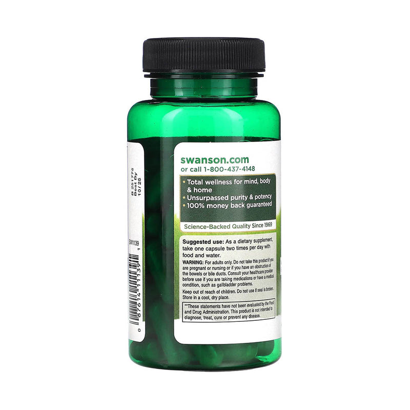 Încărcați imaginea în vizualizatorul Galerie, Full Spectrum Spanish Black Radish, 500 mg, Swanson, 60 capsule SW1139
