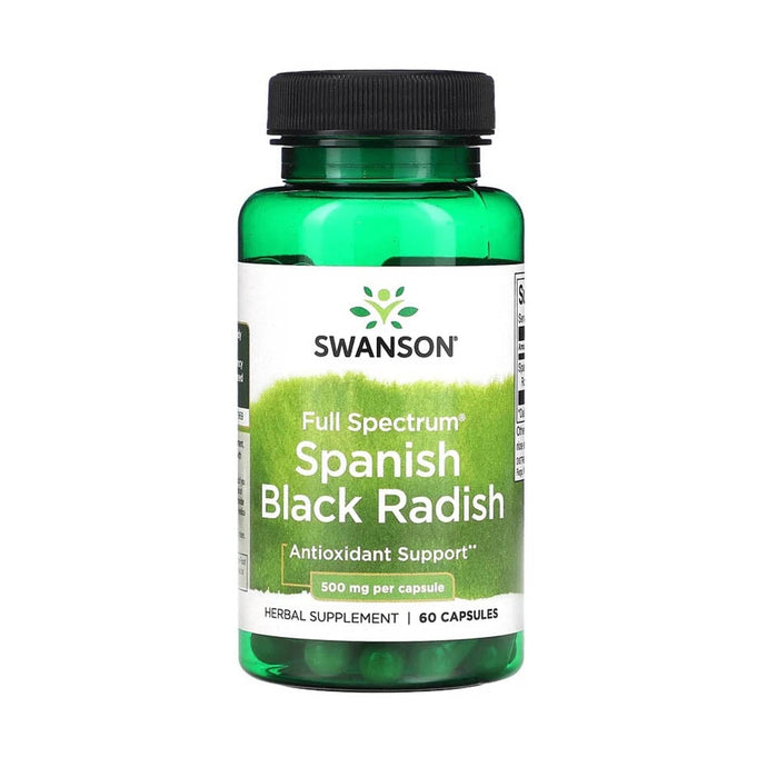 Full Spectrum Spanish Black Radish, 500 mg, Swanson, 60 capsule SW1139