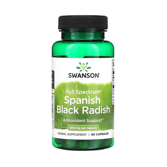 Full Spectrum Spanish Black Radish, 500 mg, Swanson, 60 capsule SW1139