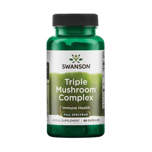 Triple Mushroom Complex, Swanson, 60 capsule SW1386
