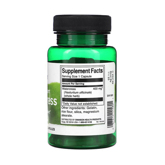 Watercress (Năsturel), 400 mg, Swanson, 60 capsule SW1580