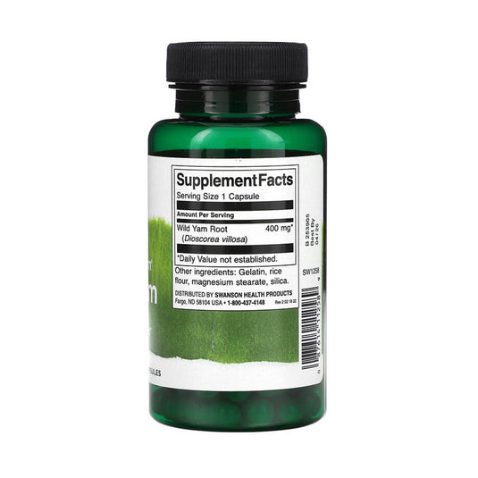 Wild Yam (Sănătatea Femeilor), 400 mg, Swanson, 60 capsule SW1258