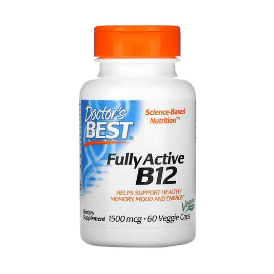 Fully Active B12, 1500mcg, Doctor's Best, 60 capsule