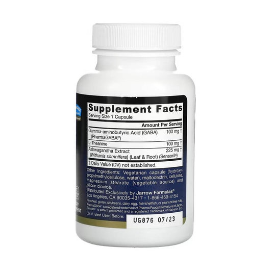 GABA Soothe, Ashwagandha si Theanine, Jarrow Formulas, 30 capsule