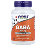 GABA with Vitamin B6, 500mg, Now Foods, 100 capsule