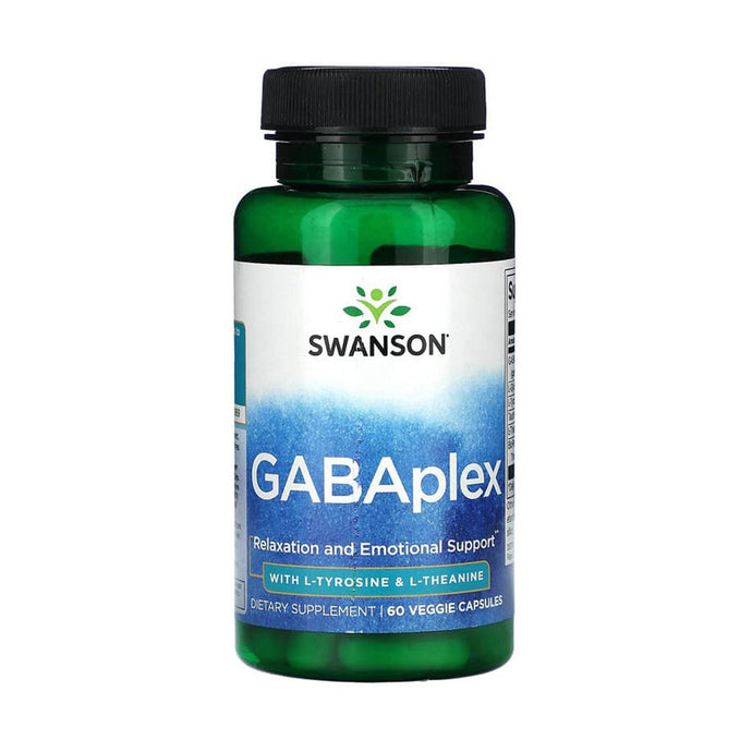 GABAplex with L-Tyrosine & L-Theanine, Swanson, 60 capsule SWU938