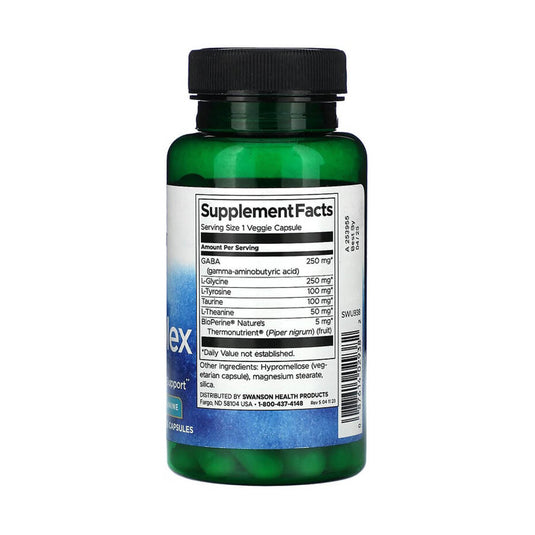 GABAplex with L-Tyrosine & L-Theanine, Swanson, 60 capsule SWU938