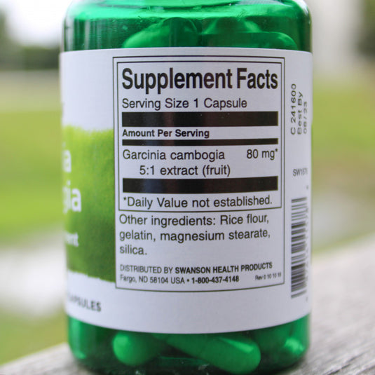 Garcinia Cambogia 5:1 Extract, 80mg, Swanson, 60 capsule SW1578