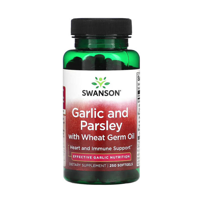 Garlic and Parsley with Wheat Germ Oil, Swanson, 250 softgels SW386