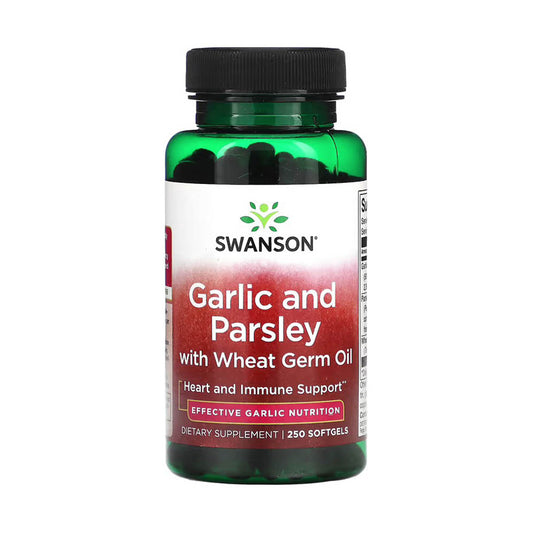 Garlic and Parsley with Wheat Germ Oil, Swanson, 250 softgels SW386