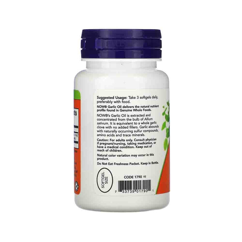 Încărcați imaginea în vizualizatorul Galerie, Garlic Oil (Ulei de Usturoi) 1500mg, Now Foods, 100 softgels

