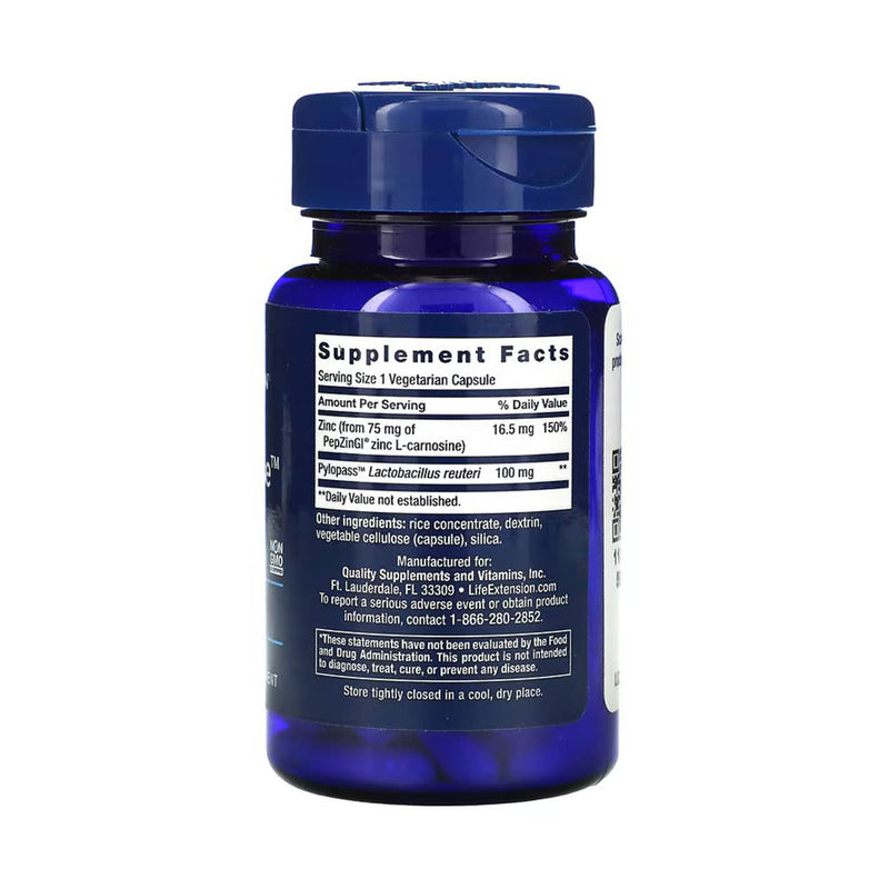Încărcați imaginea în vizualizatorul Galerie, Gastro-Ease with PepZin GI, Life Extension, 60 capsule
