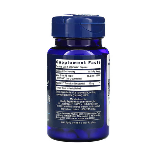 Gastro-Ease with PepZin GI, Life Extension, 60 capsule